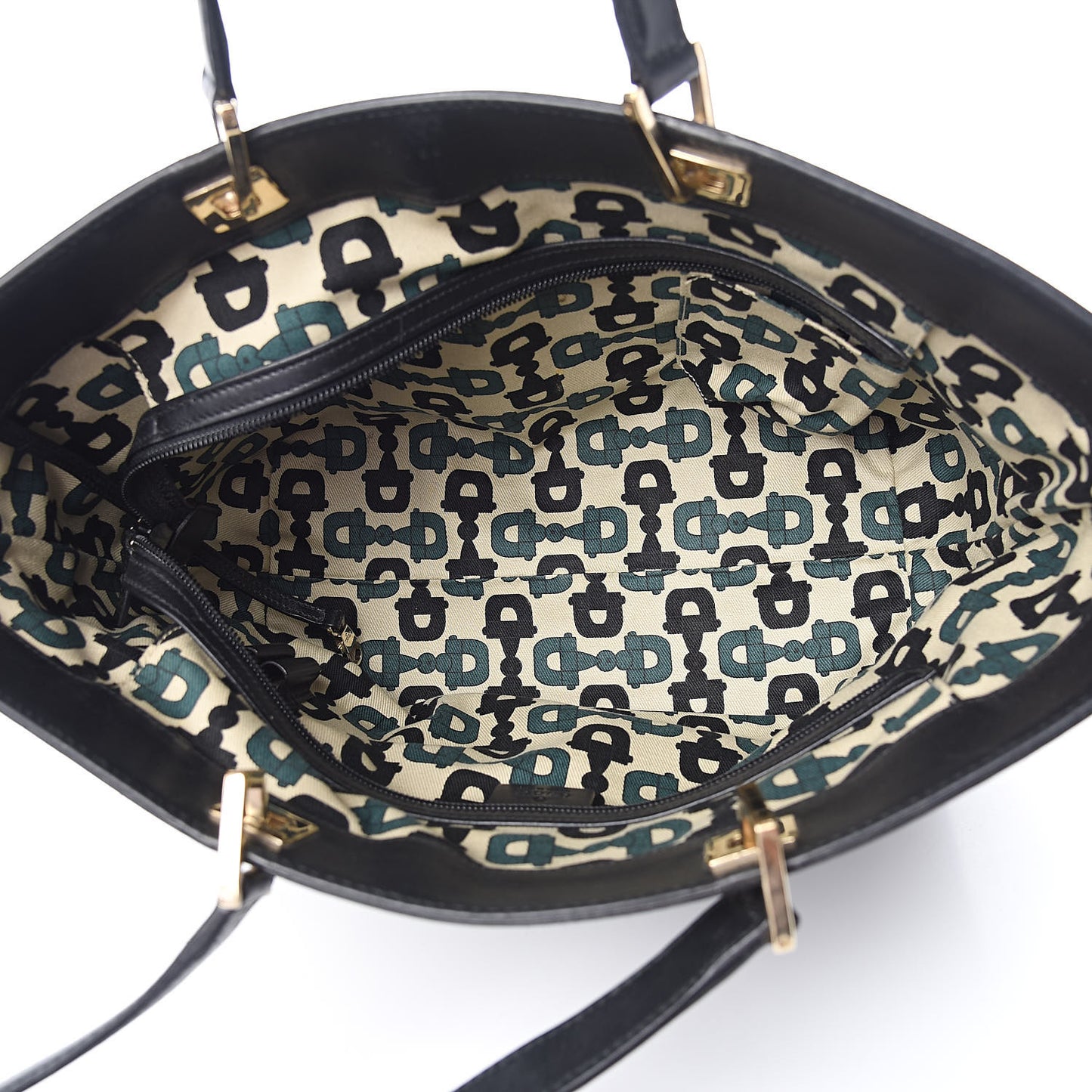 Guccissima Large Punch Tote Black