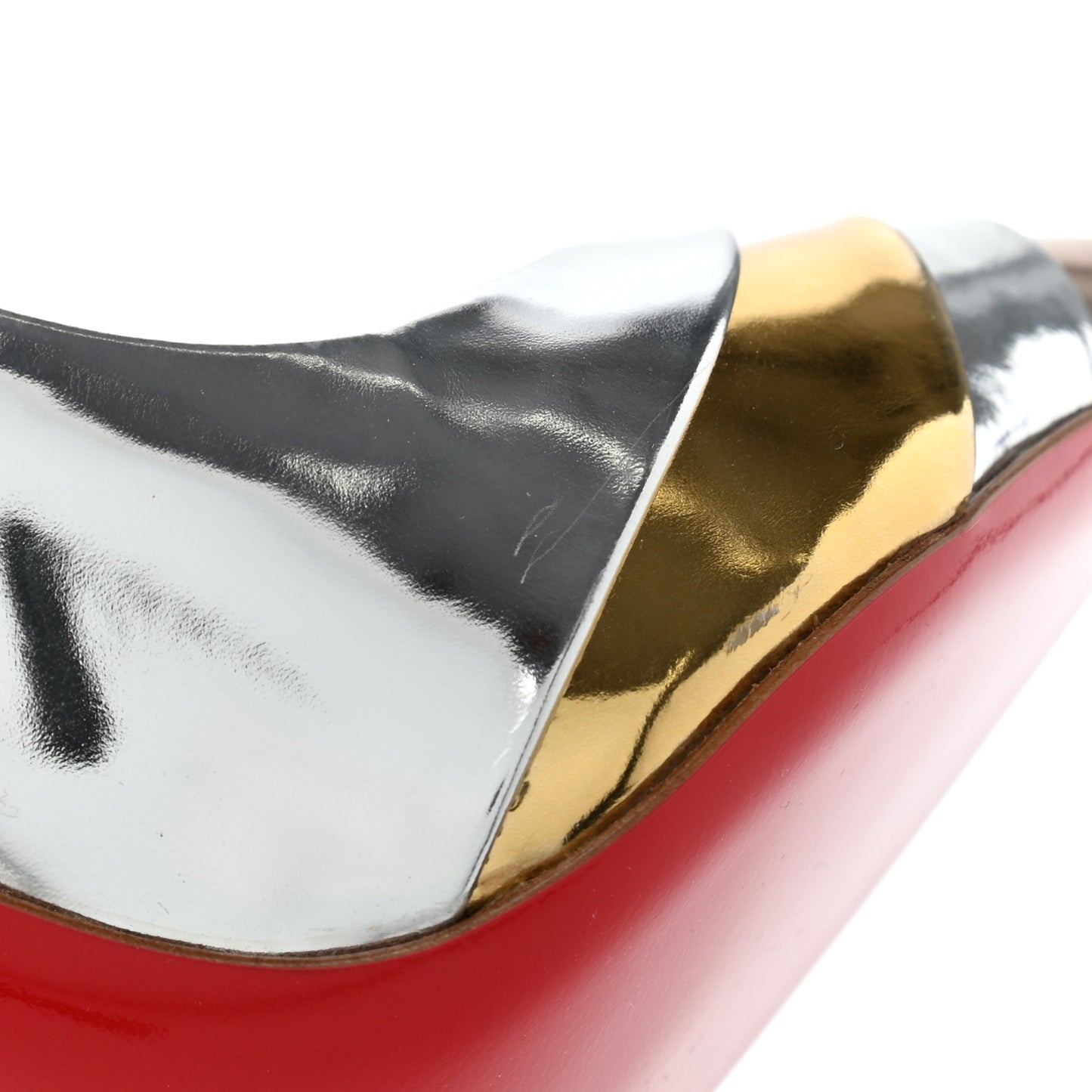Nappa Patent Veau Mirror Eklectica 120 Pumps 37 Silver