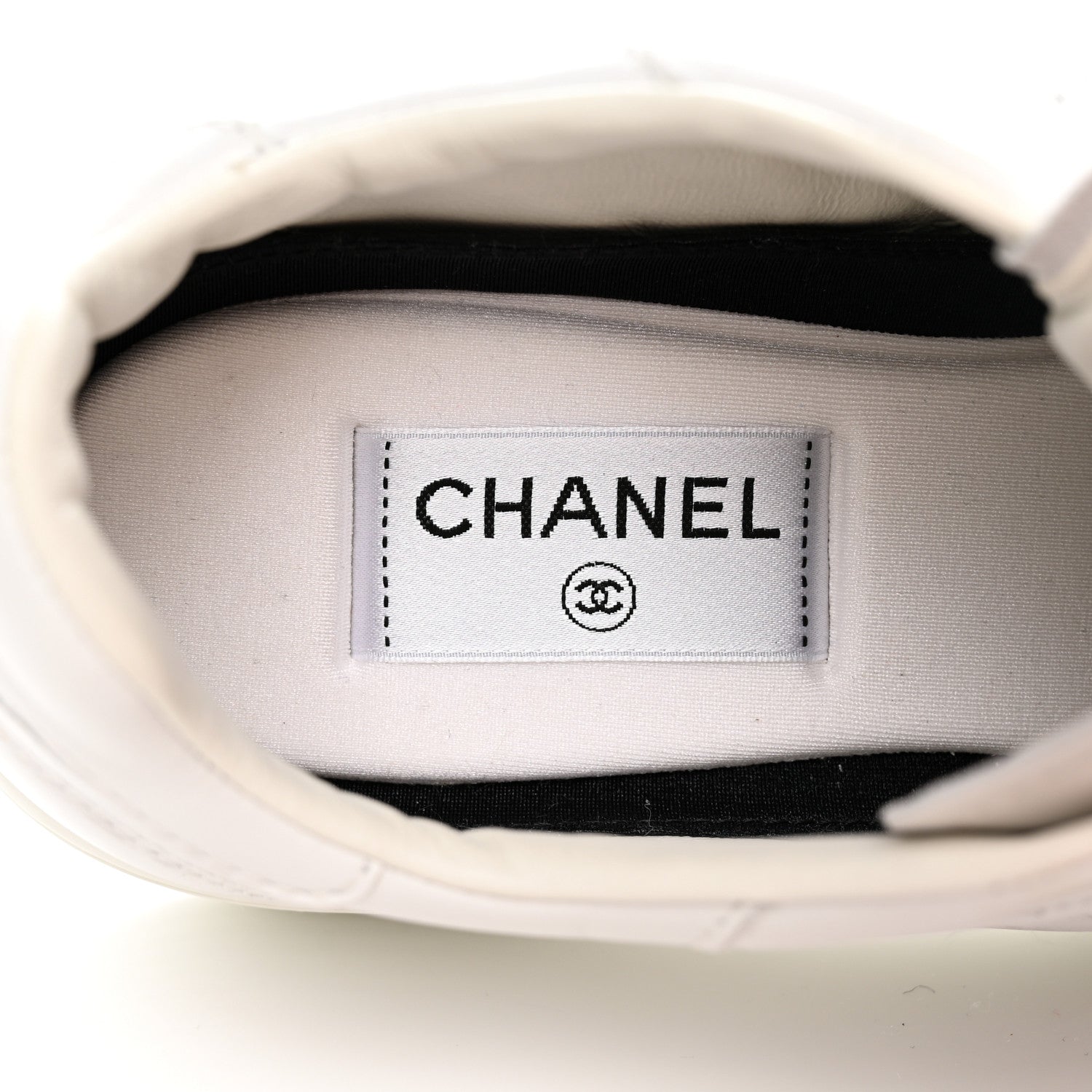 Chanel Calfskin CC Womens Sneakers 40.5 White 8 of 14