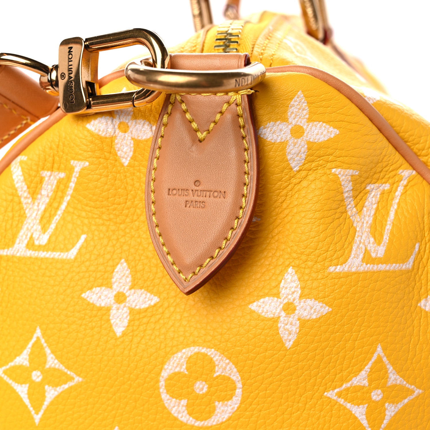 Louis Vuitton Calfskin Monogram Speedy P9 Bandouliere 40 Jaune Mat 11 of 12