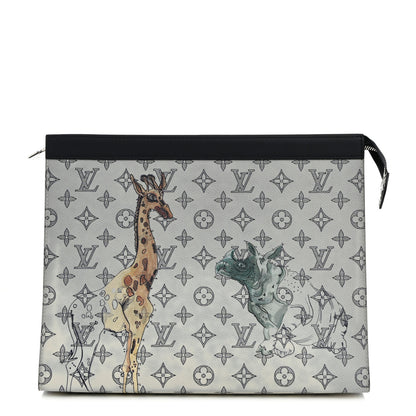 Louis Vuitton Savane Monogram Chapman Pochette Voyage GM Dune 1 of 7