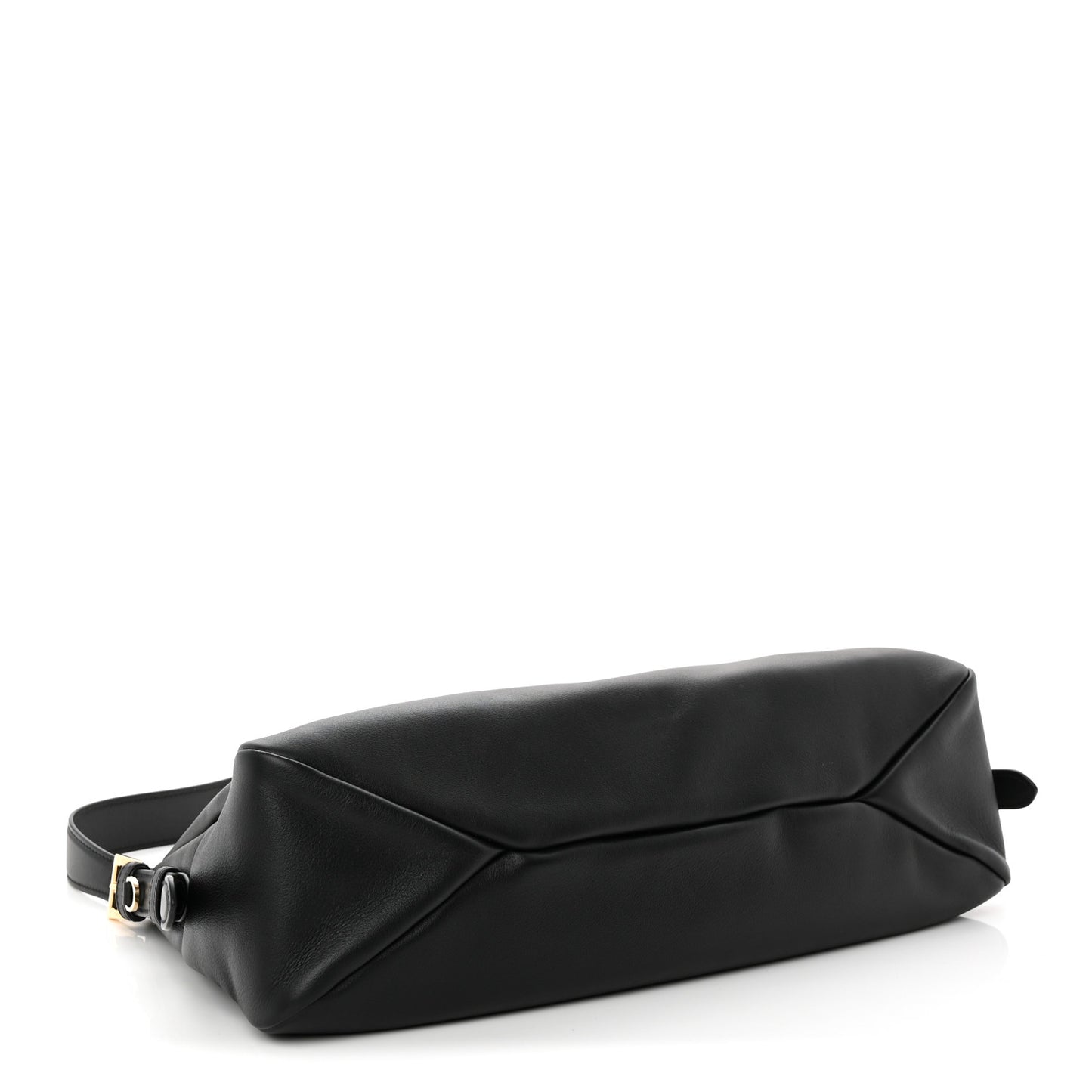 Soft Calfskin Large Aimée Shoulder Bag Black