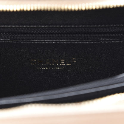 Chanel Caviar Quilted Medium CC Filigree Vanity Case Beige Black 6 of 14