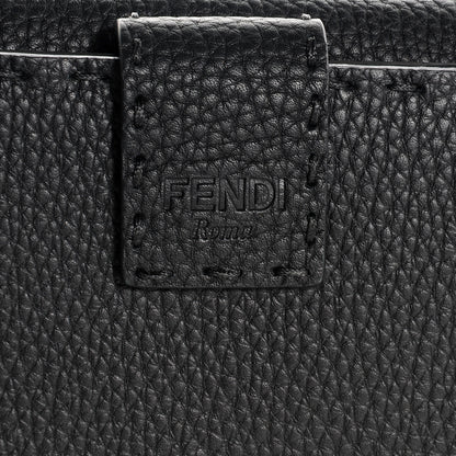 Fendi Cuoio Romano Selleria Peekaboo Continental Wallet Black 6 of 11