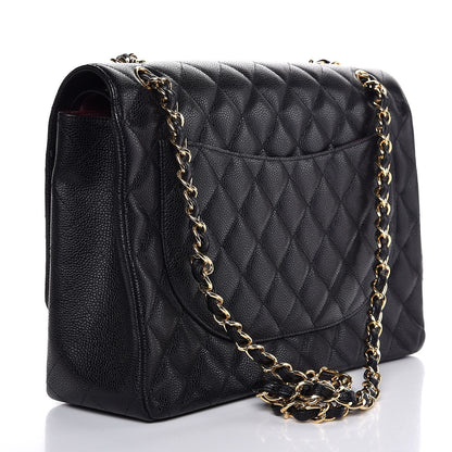 Chanel Caviar Quilted Maxi Double Flap Black 4 of 8