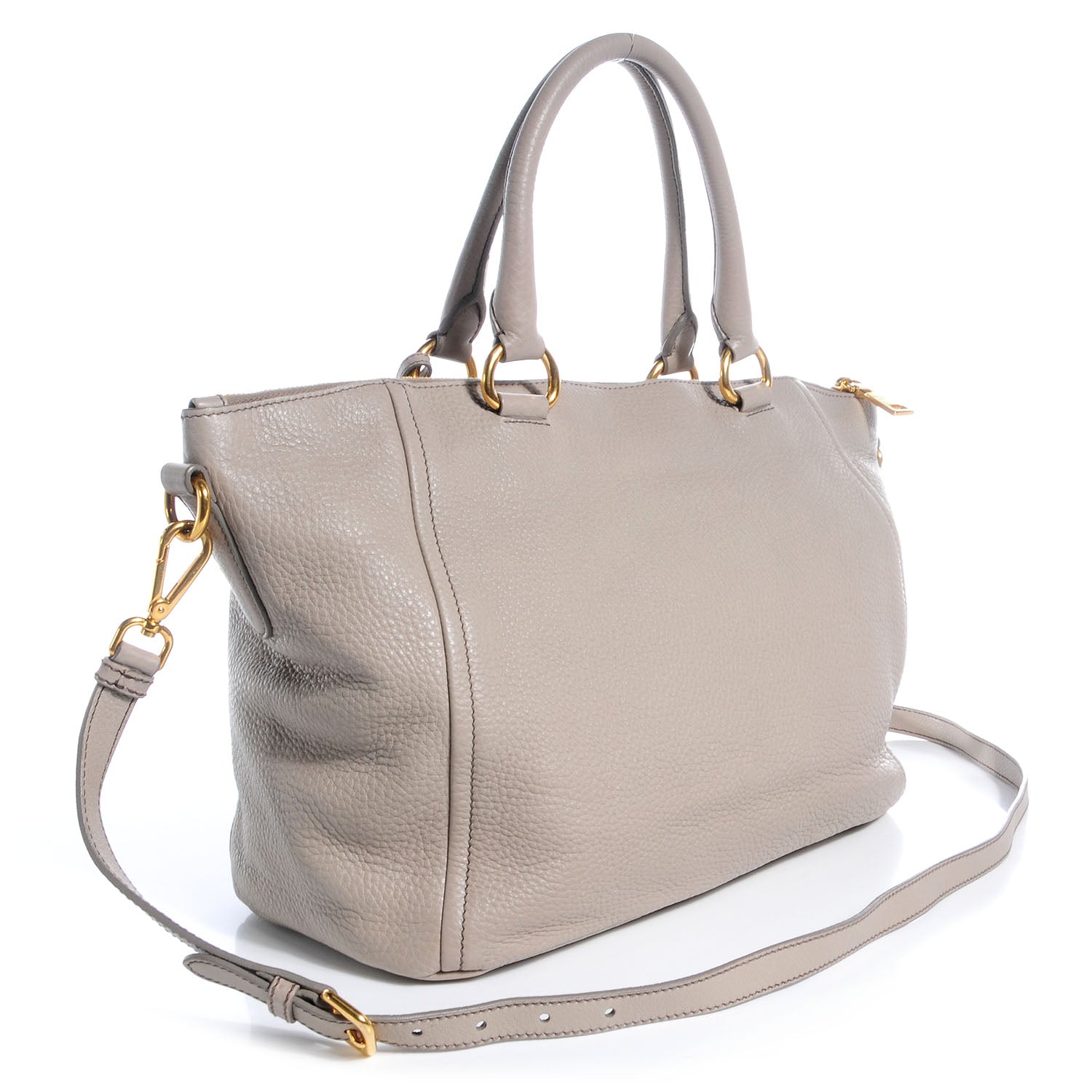 Prada Vitello Daino Tote Pomice 3 of 12