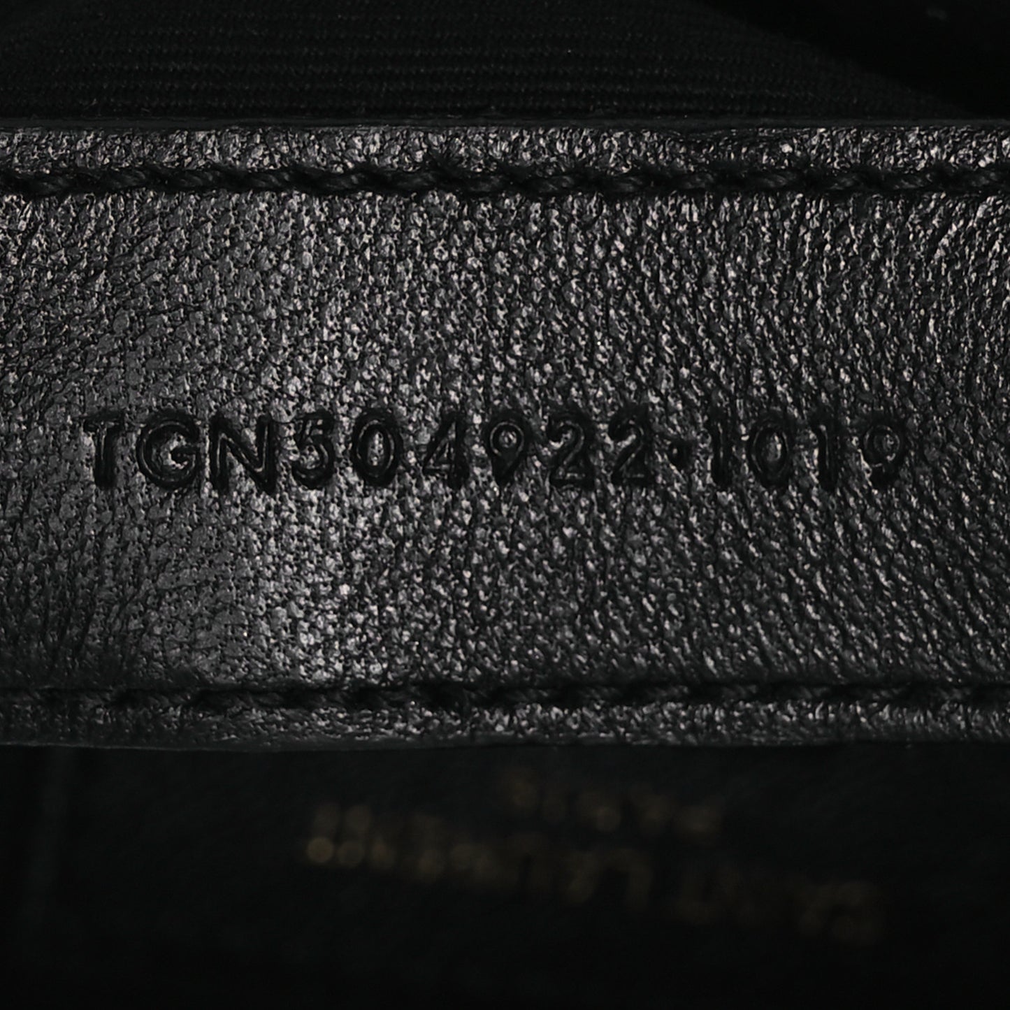 Grain De Poudre Chevron Monogram Bill Pouch Black