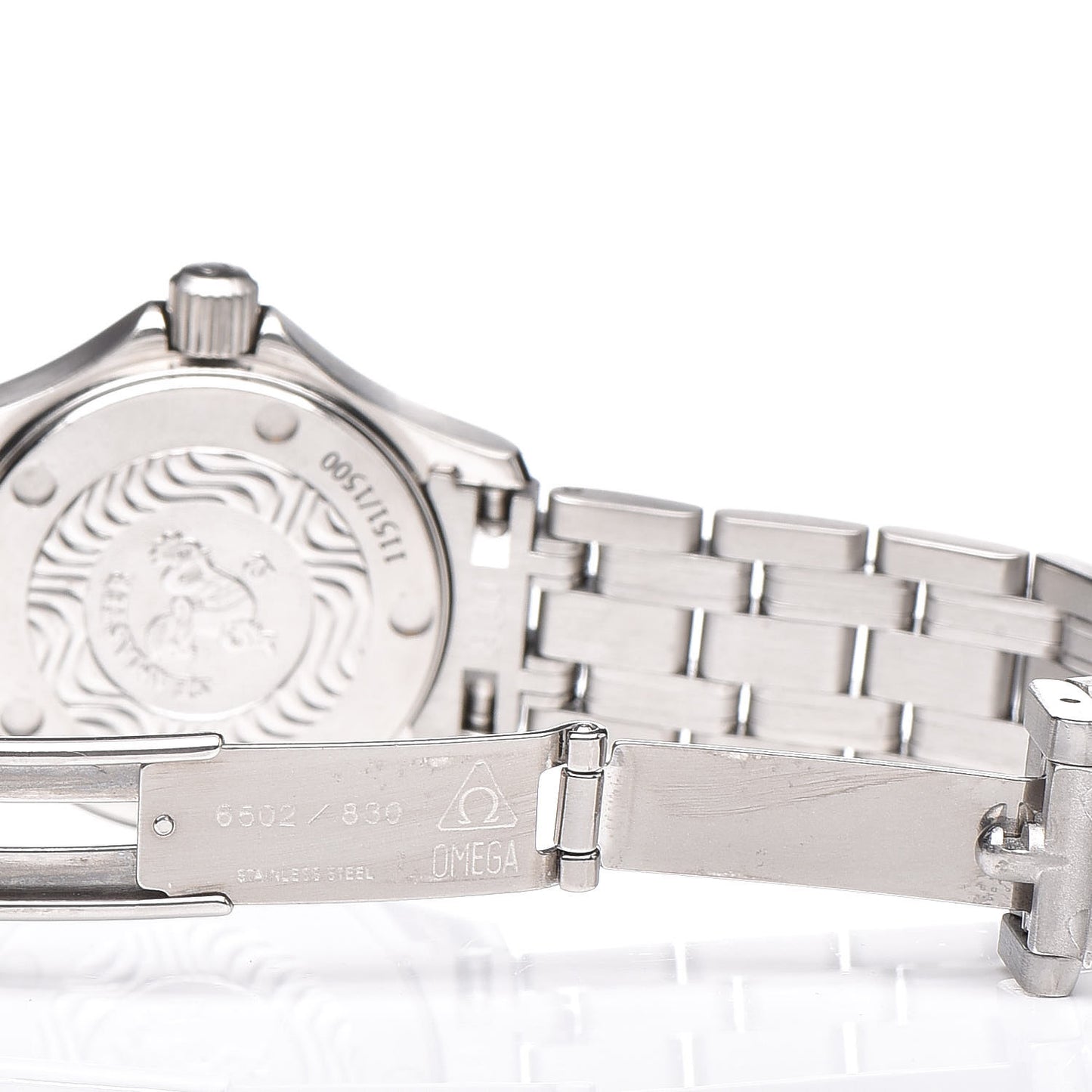Stainless Steel 26mm Seamaster Jacques Mayol Quartz Watch Blue 2500.80