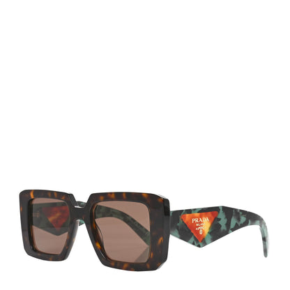 Prada Acetate Symbole Sunglasses SPR 23Y Red Tortoise 1 of 7