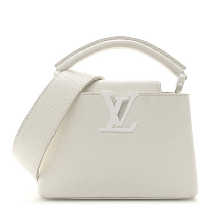 Louis Vuitton Taurillon Mini Capucines Monochrome White 1 of 12