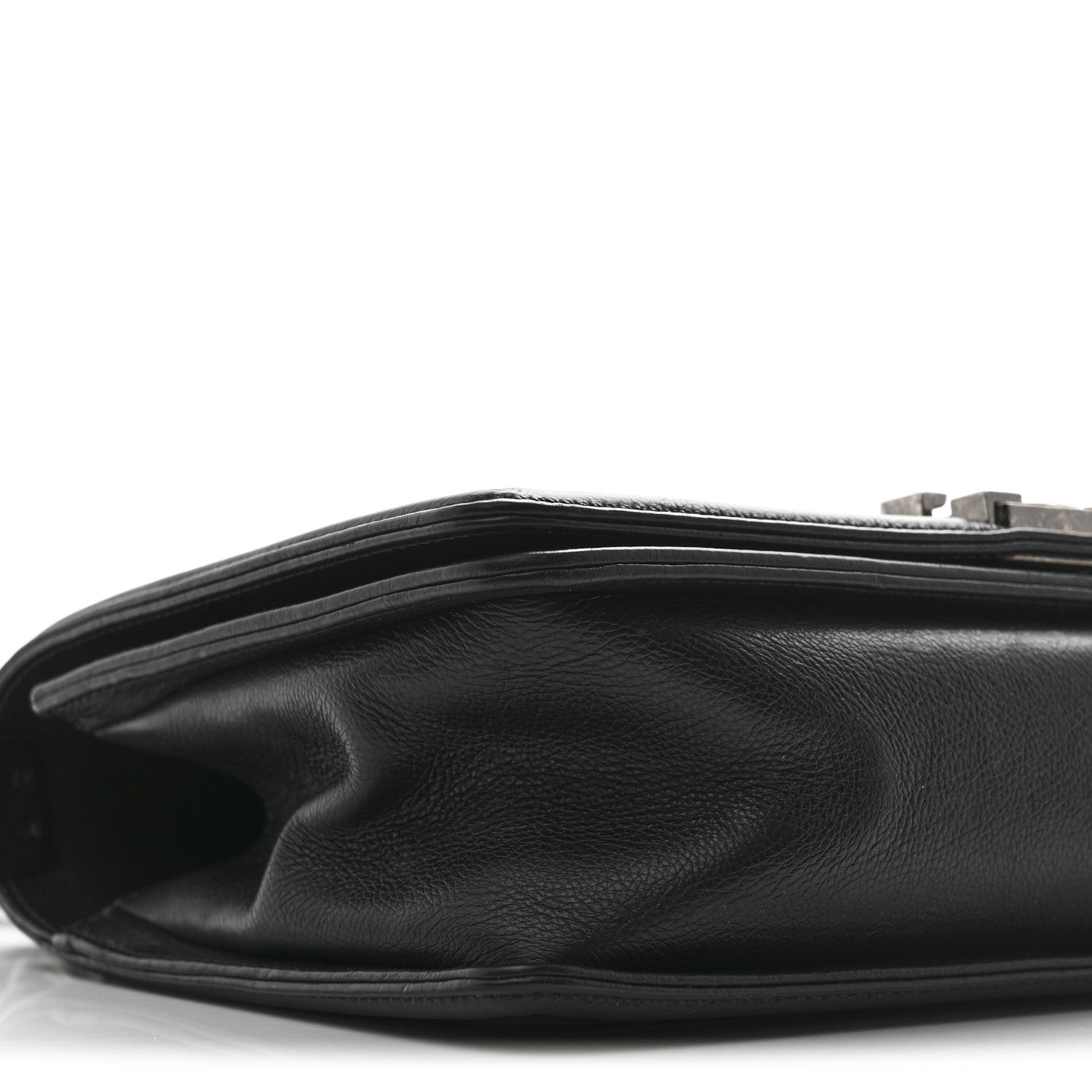 Chanel Calfskin Double Stitch Medium Boy Flap Black 9 of 10
