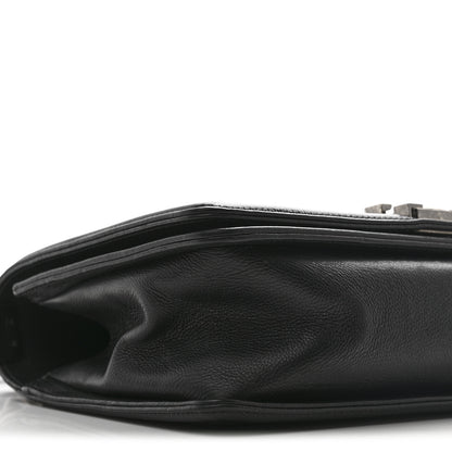 Chanel Calfskin Double Stitch Medium Boy Flap Black 9 of 10