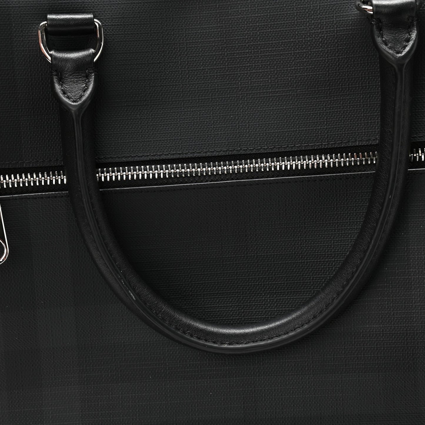 London Check Ainsworth Briefcase Dark Charcoal