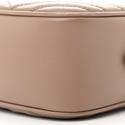 Gucci Calfskin Matelasse Small GG Marmont Chain Shoulder Bag Porcelain Rose 10 of 14