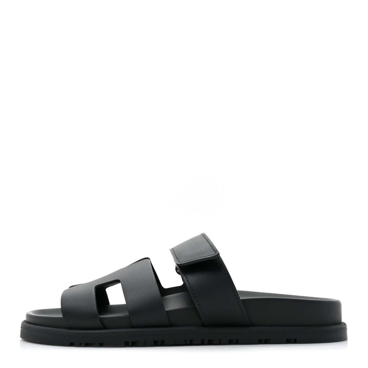 Calfskin Womens Chypre Sandals 37.5 Black