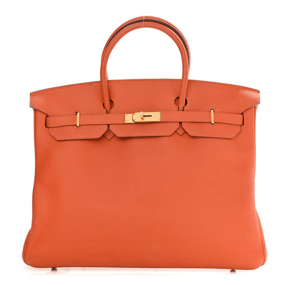 Hermes Togo Birkin 40 Feu 1 of 27