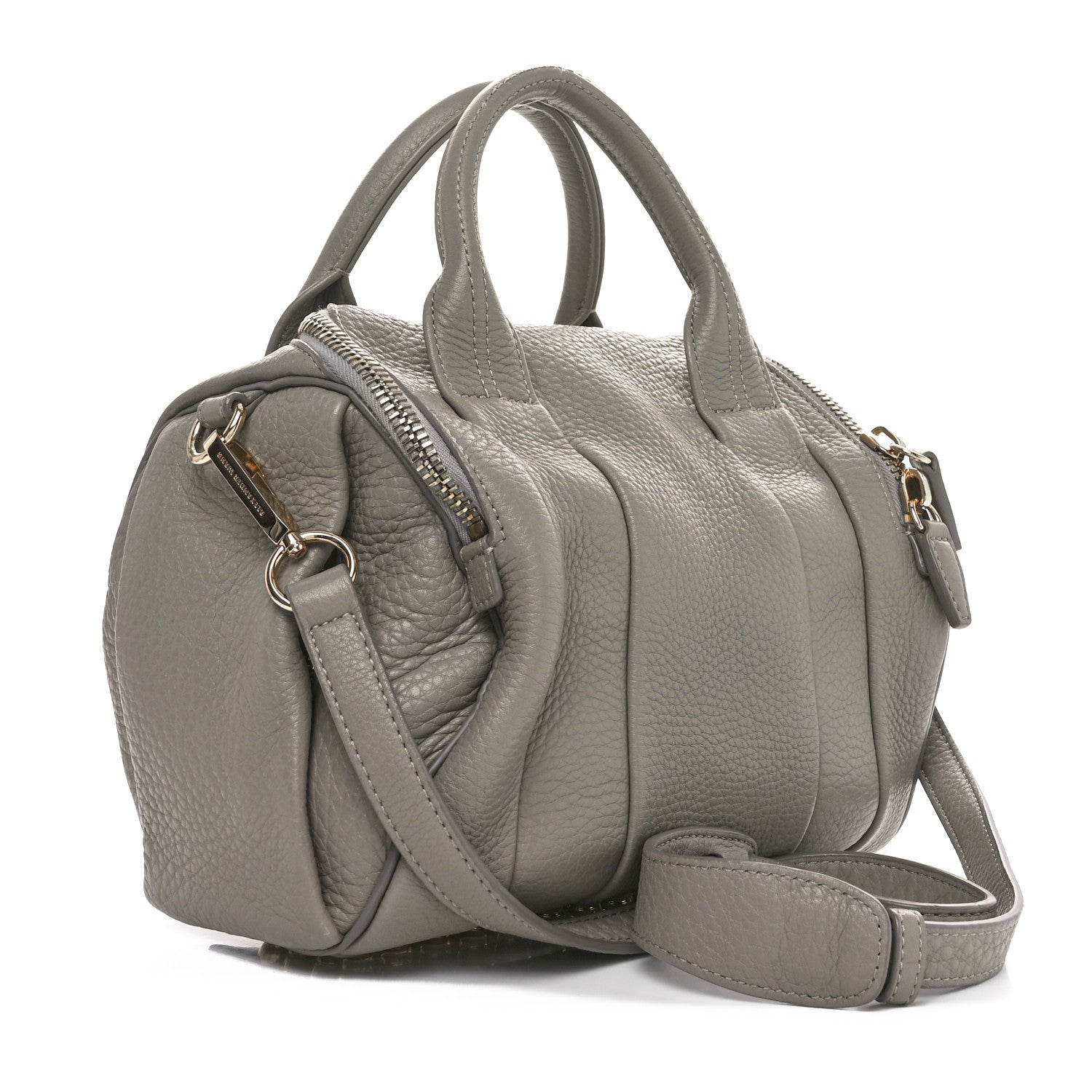 Alexander Wang Pebbled Lambskin Rockie Oyster Pale Gold Hardware 2 of 9