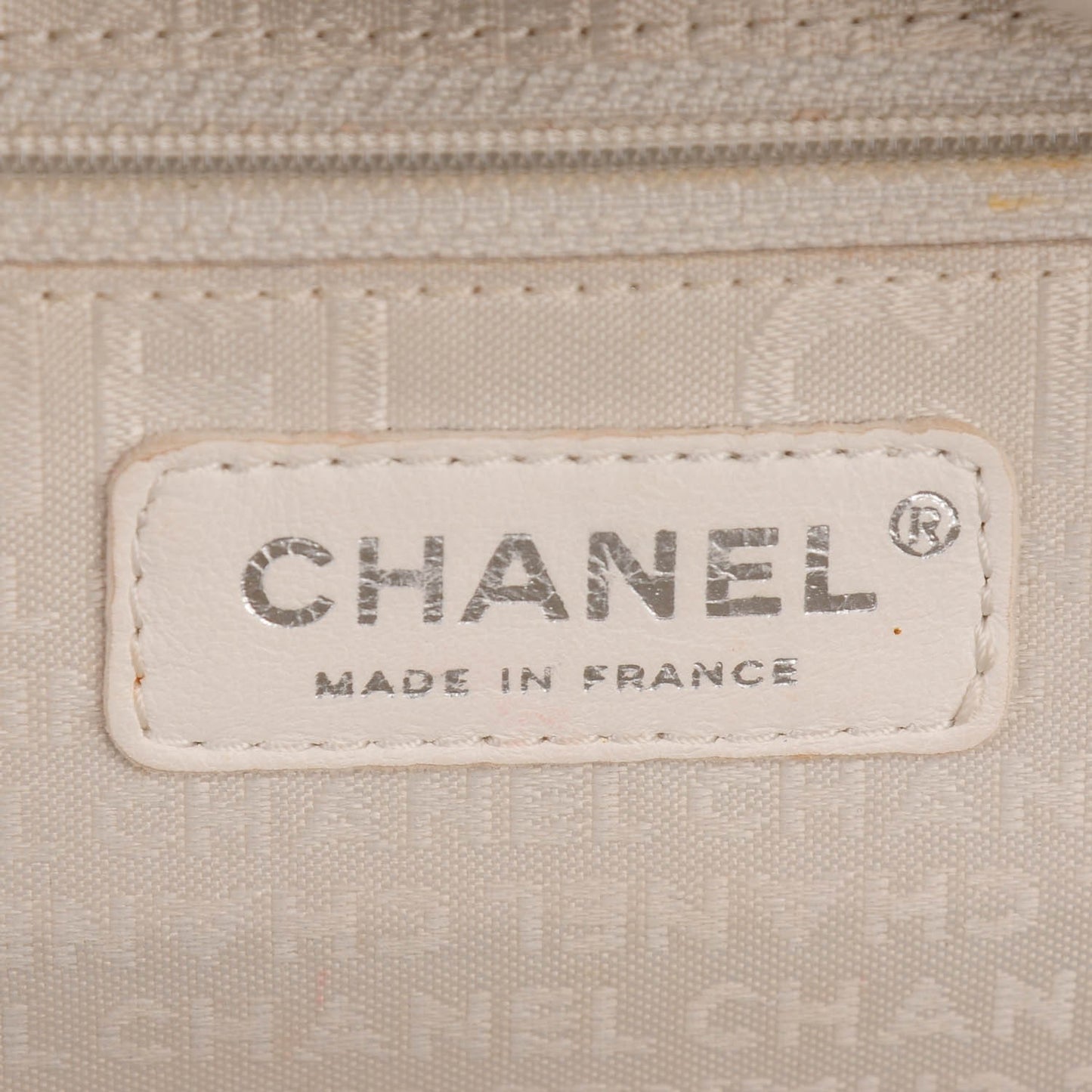Calfskin Round Bowling Bag White