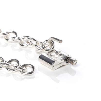Tiffany Sterling Silver 1837 Lock Charm Necklace 6 of 6