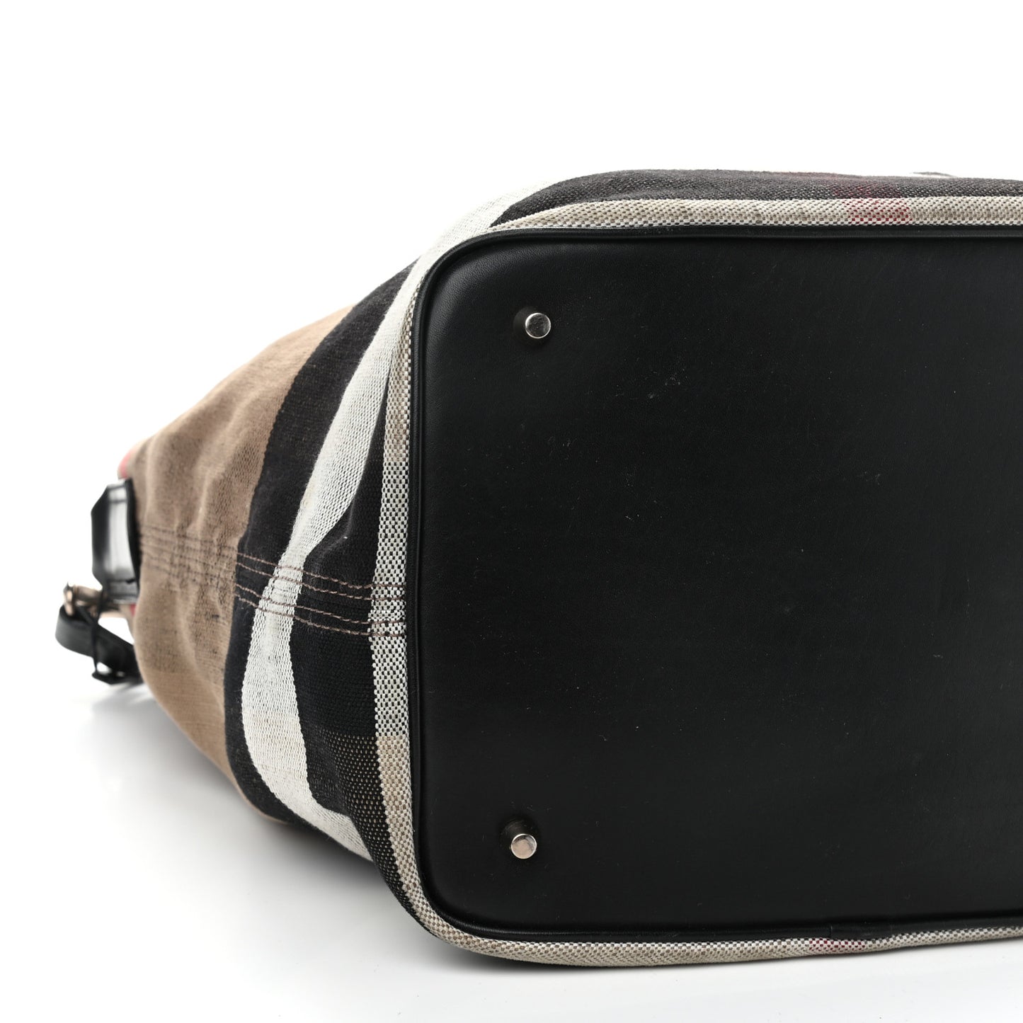Canvas Mega Check Medium Ashby Hobo Saddle Black