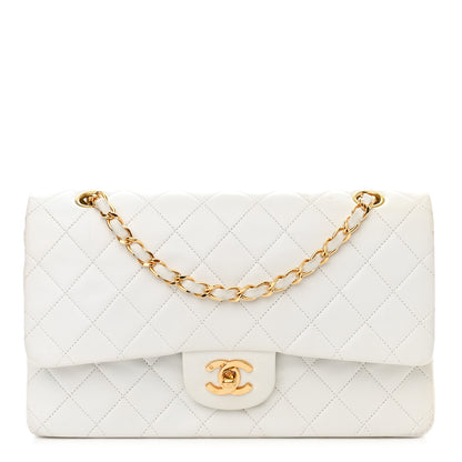 Chanel Lambskin Quilted Medium Double Flap White 1 of 21