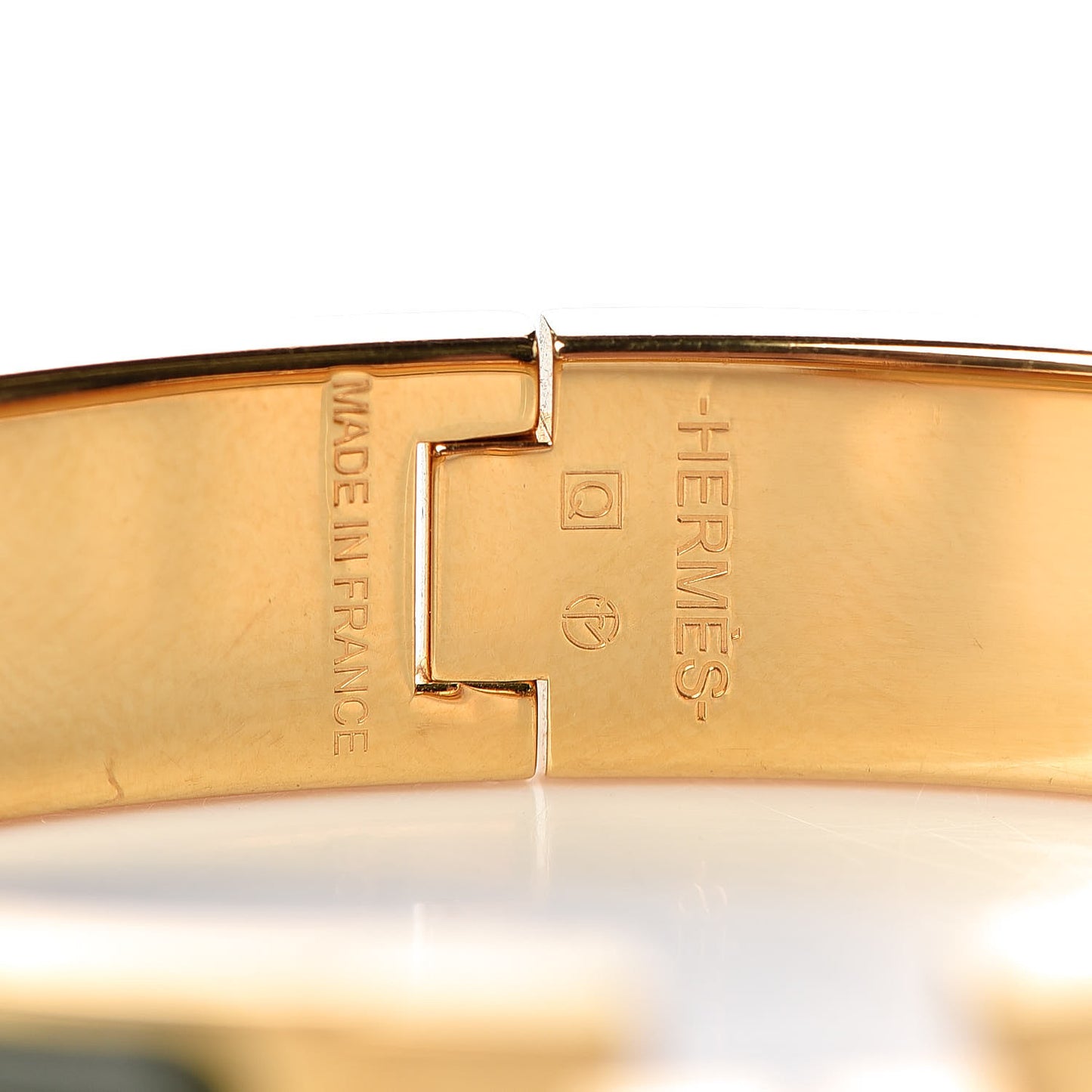 Enamel Narrow Clic Clac H Bracelet PM Loden