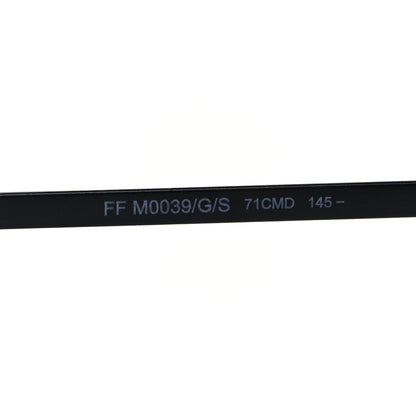 Fendi Rubber FF Fabulous Shield Sunglasses FF M0039/G/S Black Yellow 6 of 7