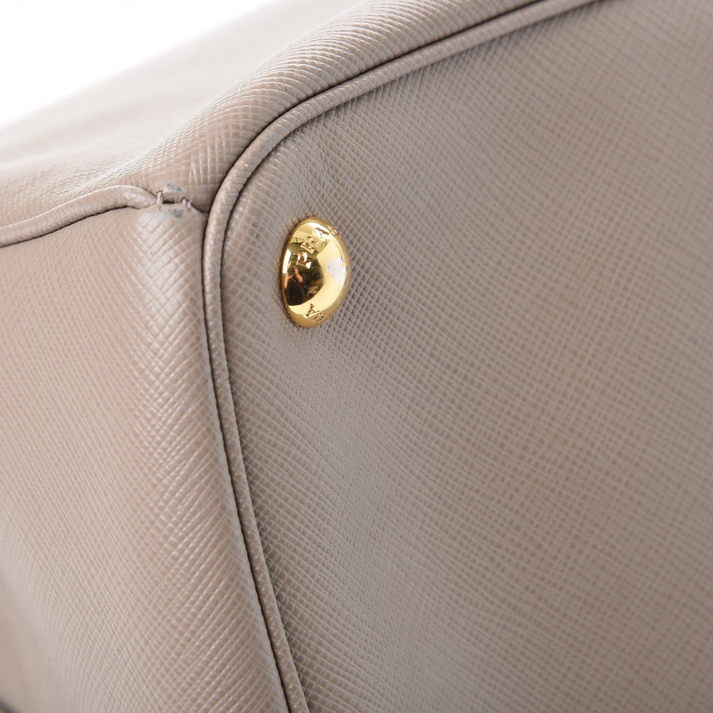 Saffiano Lux Extra Large Galleria Double Zip Tote Argilla