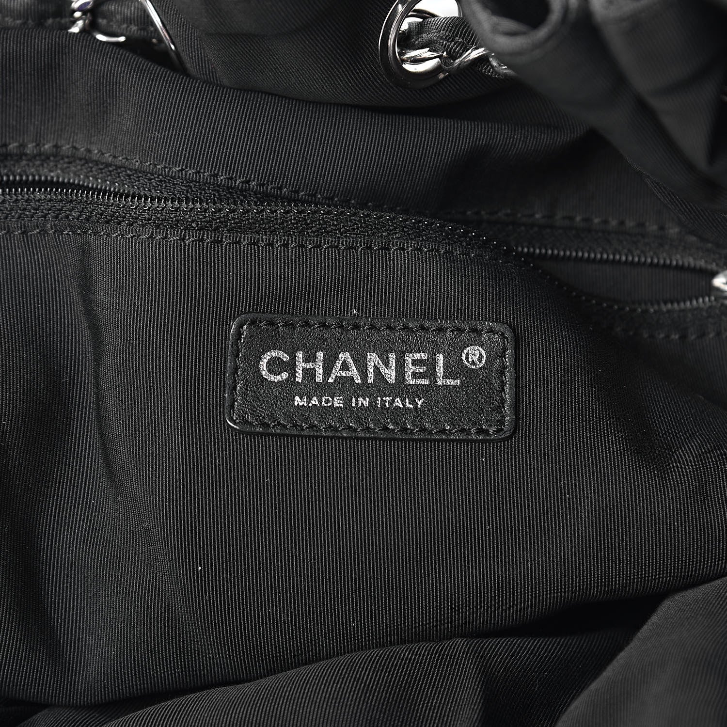 Chanel Vinyl Large Stretch Spirit Cabas Black 6 of 19