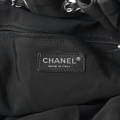 Chanel Vinyl Large Stretch Spirit Cabas Black 6 of 19