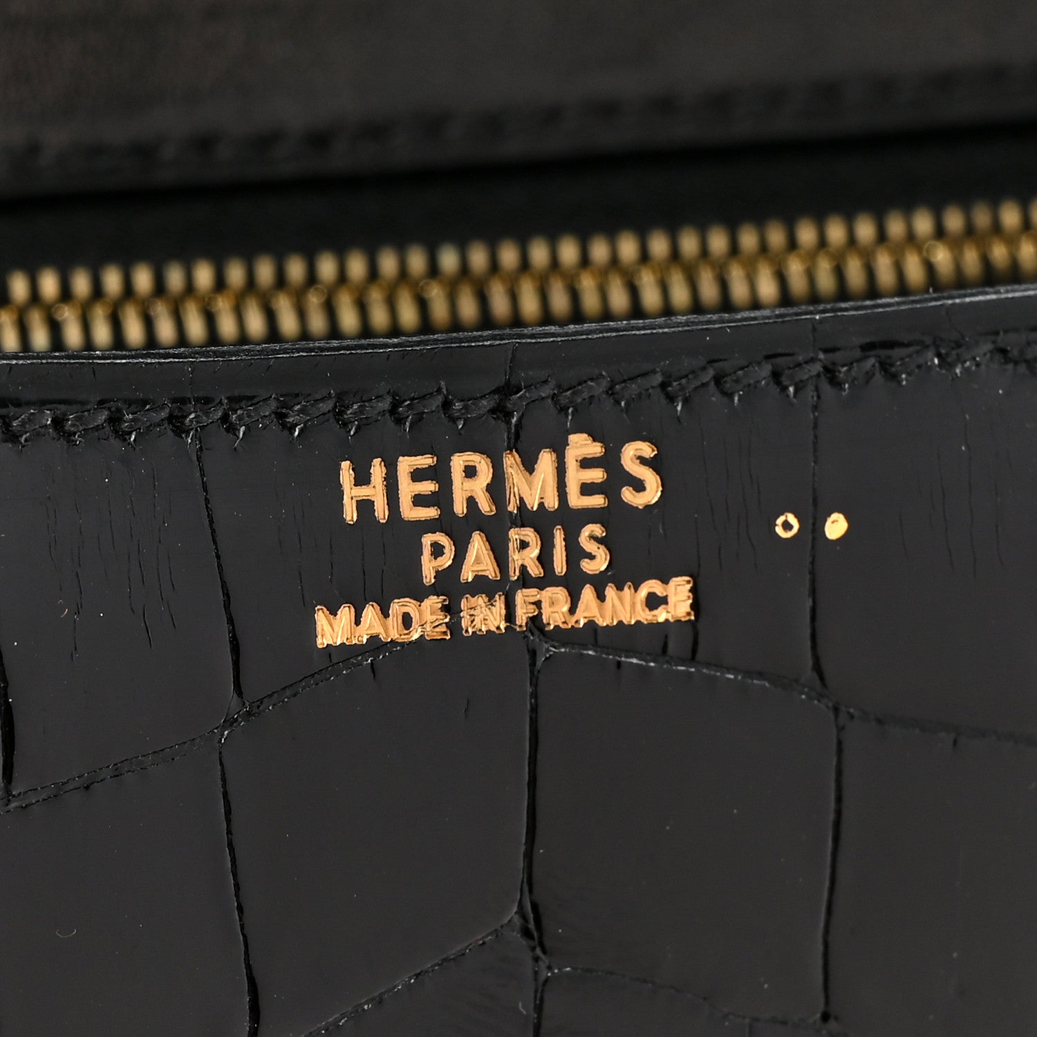 Hermes Shiny Niloticus Crocodile Constance 23 Black 6 of 9