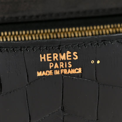 Hermes Shiny Niloticus Crocodile Constance 23 Black 6 of 9
