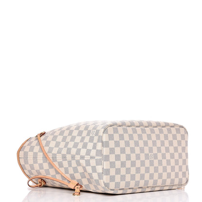Louis Vuitton Damier Azur Neo Neverfull MM Rose Ballerine 5 of 10