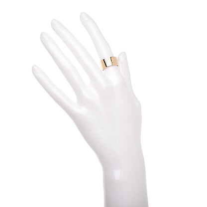Gucci 18K Yellow Gold 9mm Icon Band Ring 49 5 2 of 4