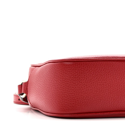 Gucci Pebbled Calfskin Small Soho Disco Bag Vibrant Red 9 of 10