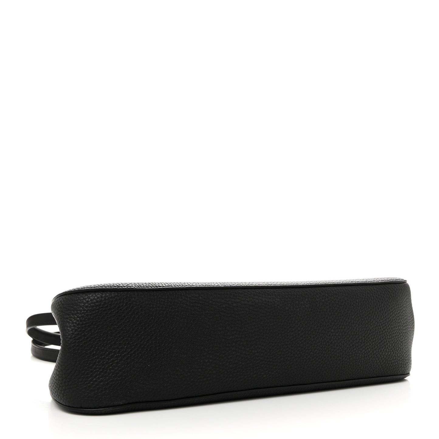 Grained Calfskin Alger Shoulder Bag Black