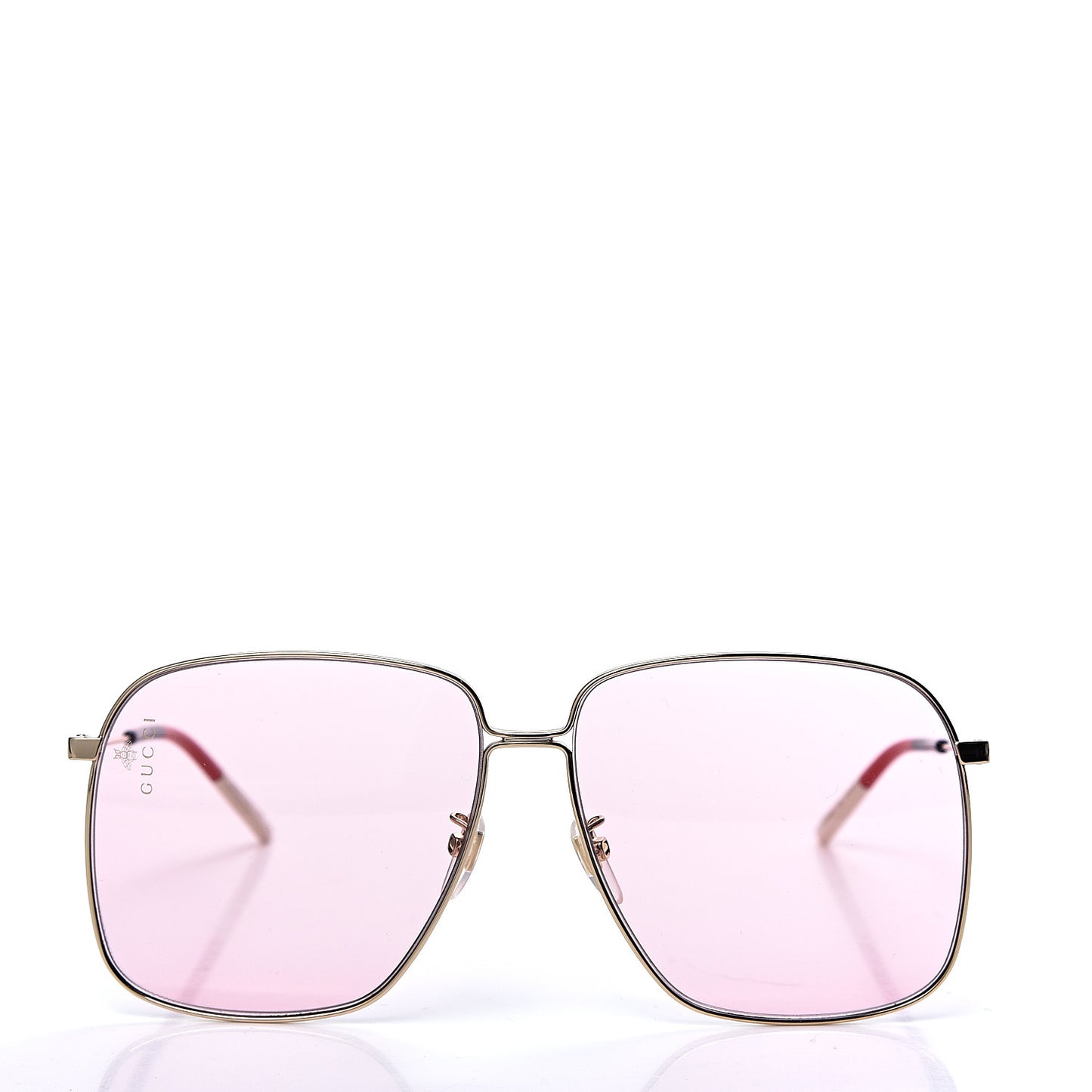 Rectangular Frame Interlocking G Sunglasses GG0394S Pink