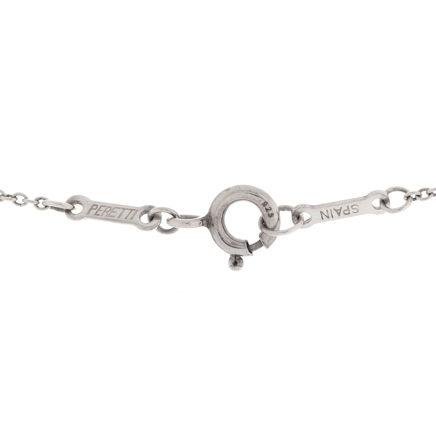 Sterling Silver Elsa Peretti Letter E Pendant Necklace