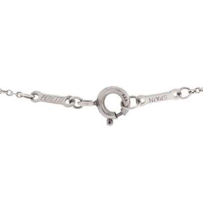 Tiffany Sterling Silver Elsa Peretti Letter E Pendant Necklace 6 of 6