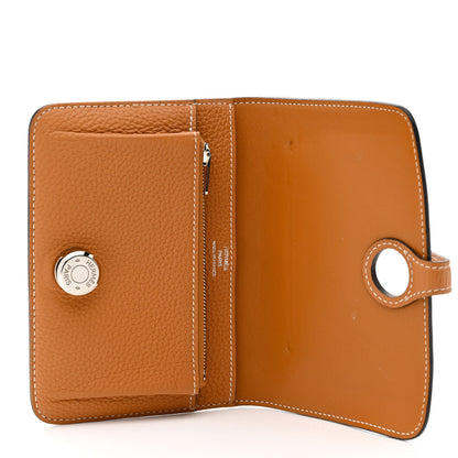 Hermes Tog Dogon Compact Wallet Gold 4 of 12