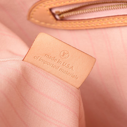 Louis Vuitton Damier Azur Delightful MM Rose Ballerine 7 of 16