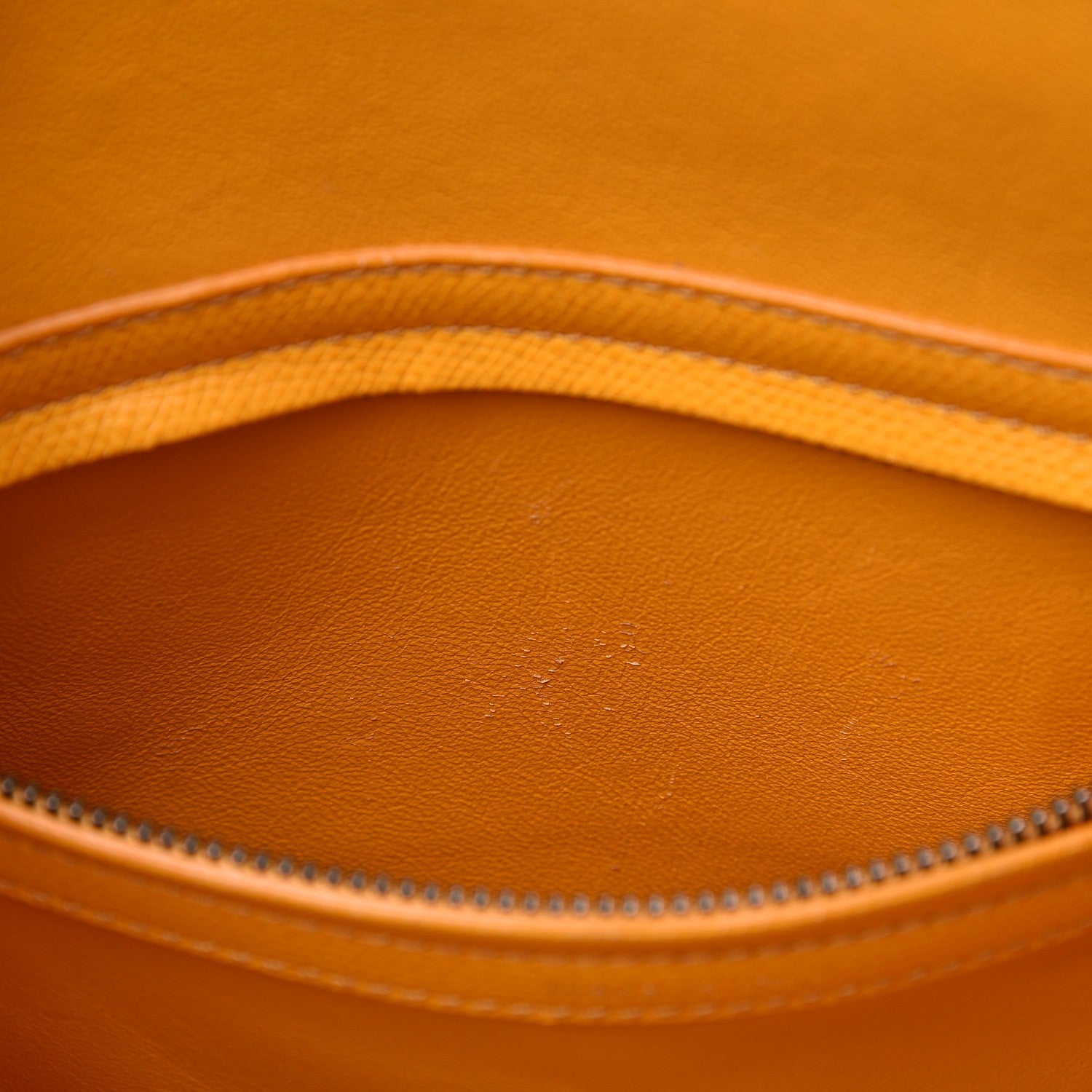 Celine Grained Calfskin Medium Phantom Luggage Saffron 9 of 19
