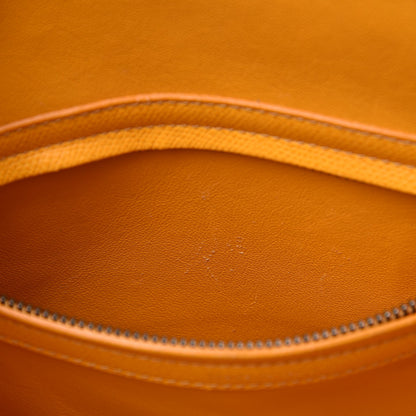 Celine Grained Calfskin Medium Phantom Luggage Saffron 9 of 19
