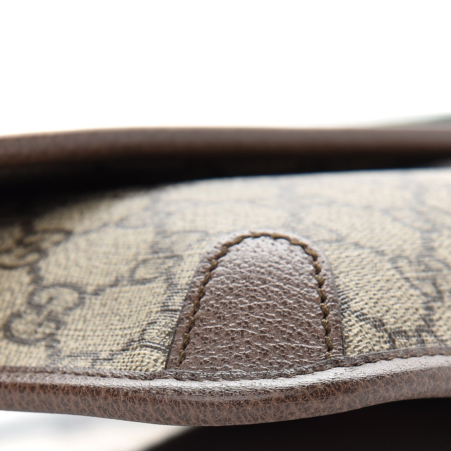 GG Supreme Monogram Neo Vintage Web Belt Bag Brown