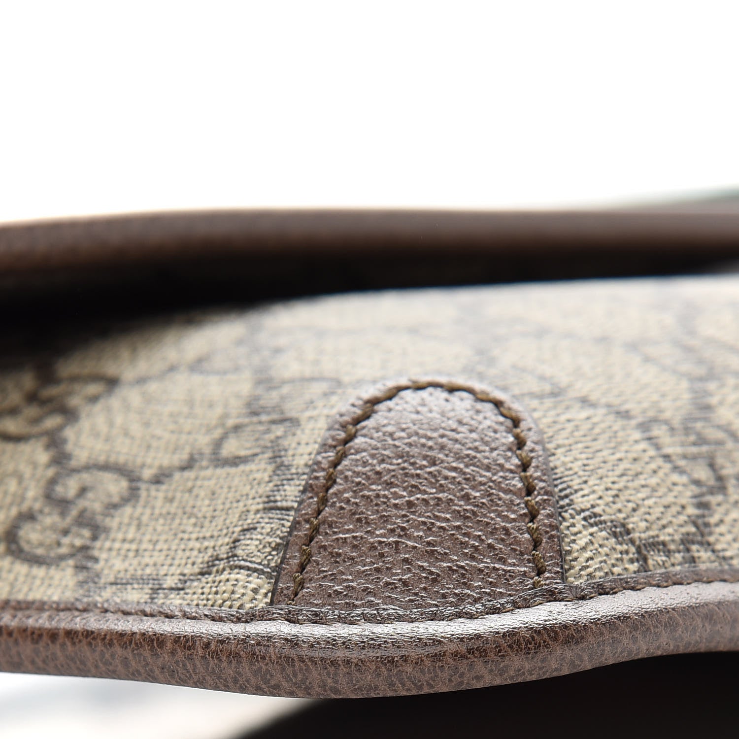 Gucci GG Supreme Monogram Neo Vintage Web Belt Bag Brown 8 of 9
