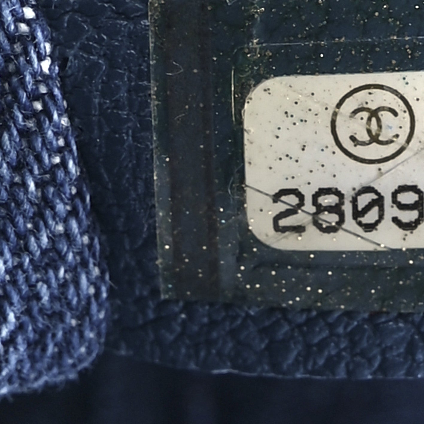 Chanel Denim Shearling Hieroglyph Flap Blue 7 of 12