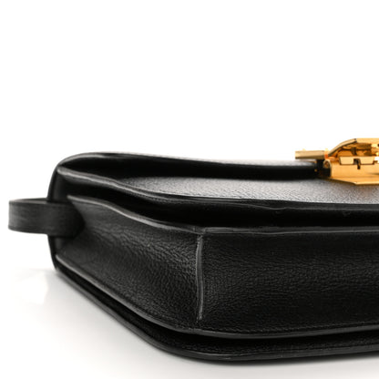 Celine Goatskin Medium Classic Box Flap Bag Black 9 of 10