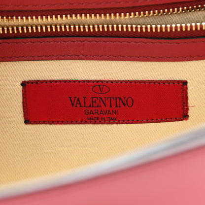 Valentino Garavani Vitello Medium Rockstud Flap Saddle Bag Scarlet 6 of 10