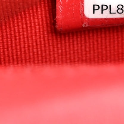 Chanel Lambskin Chevron Stitched Flap White Red 7 of 12