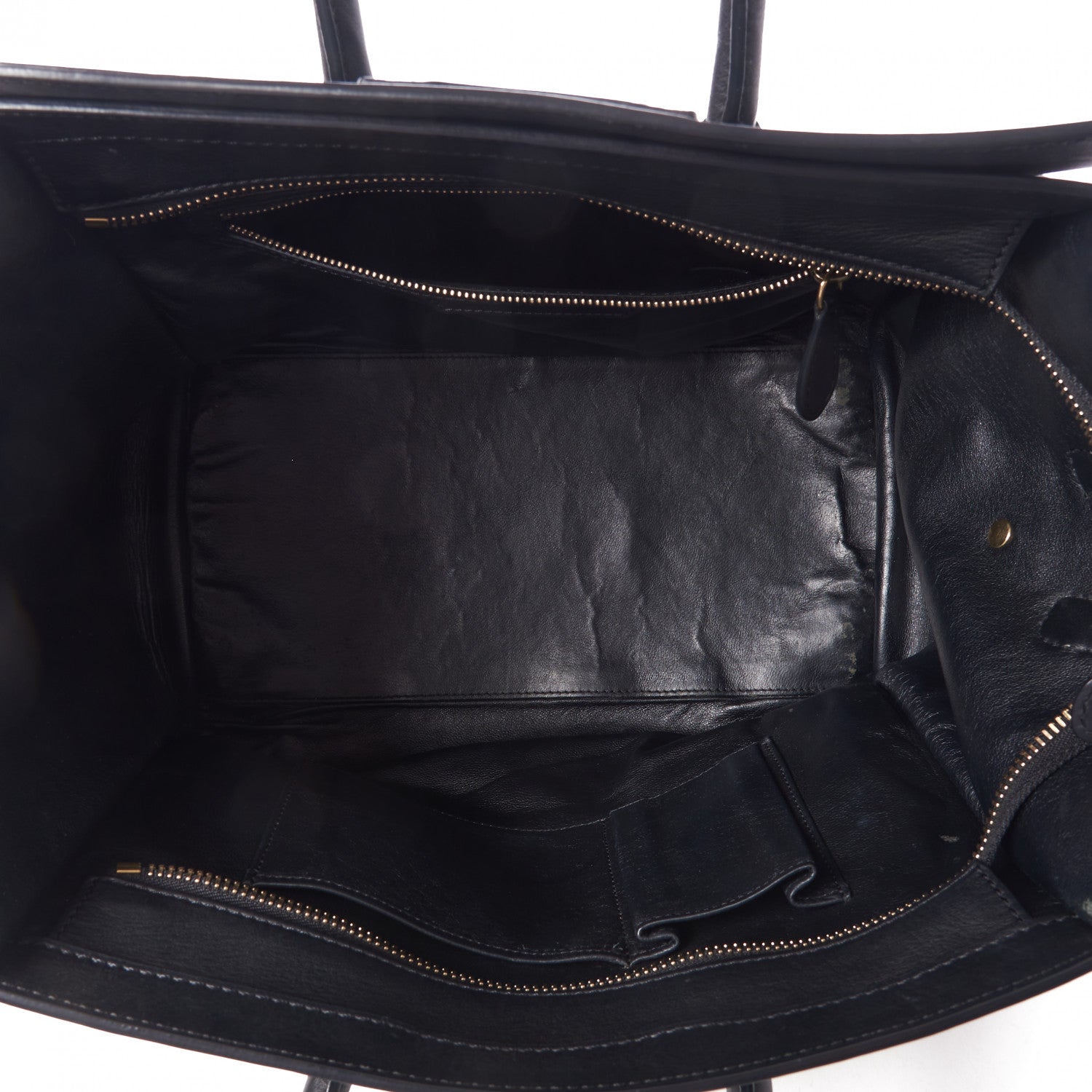 Celine Smooth Calfskin Mini Luggage Black 6 of 9